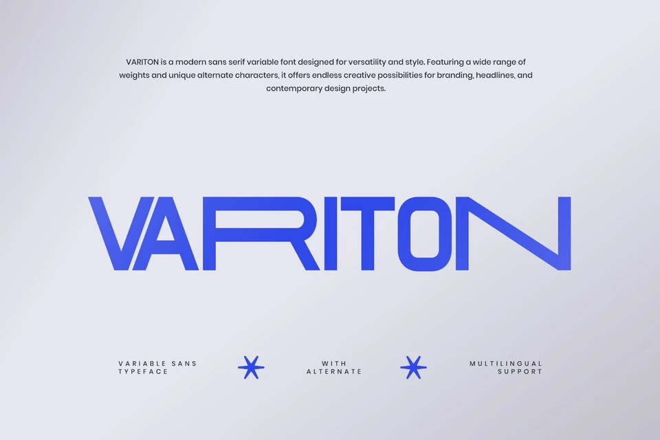 Variton - Modern Sans Serif Font