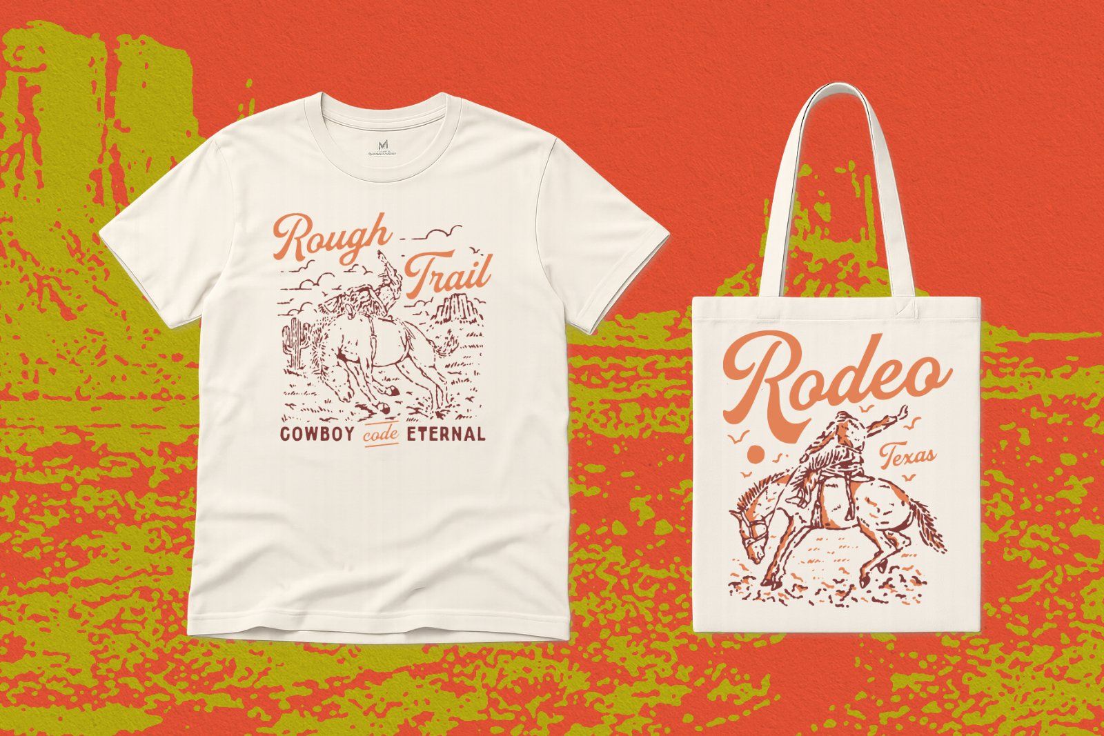 20 Vintage Hand-Drawn Western Illustration Collection — image 7